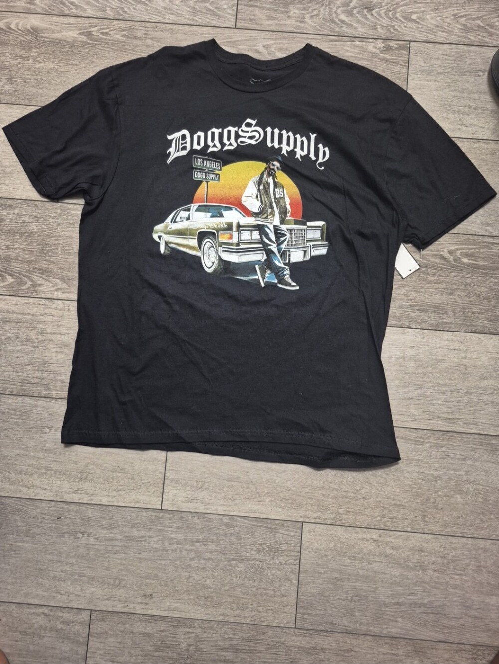 Black Dogg Supply Men's graphic t-shirt featuring a Snoop Dogg print.